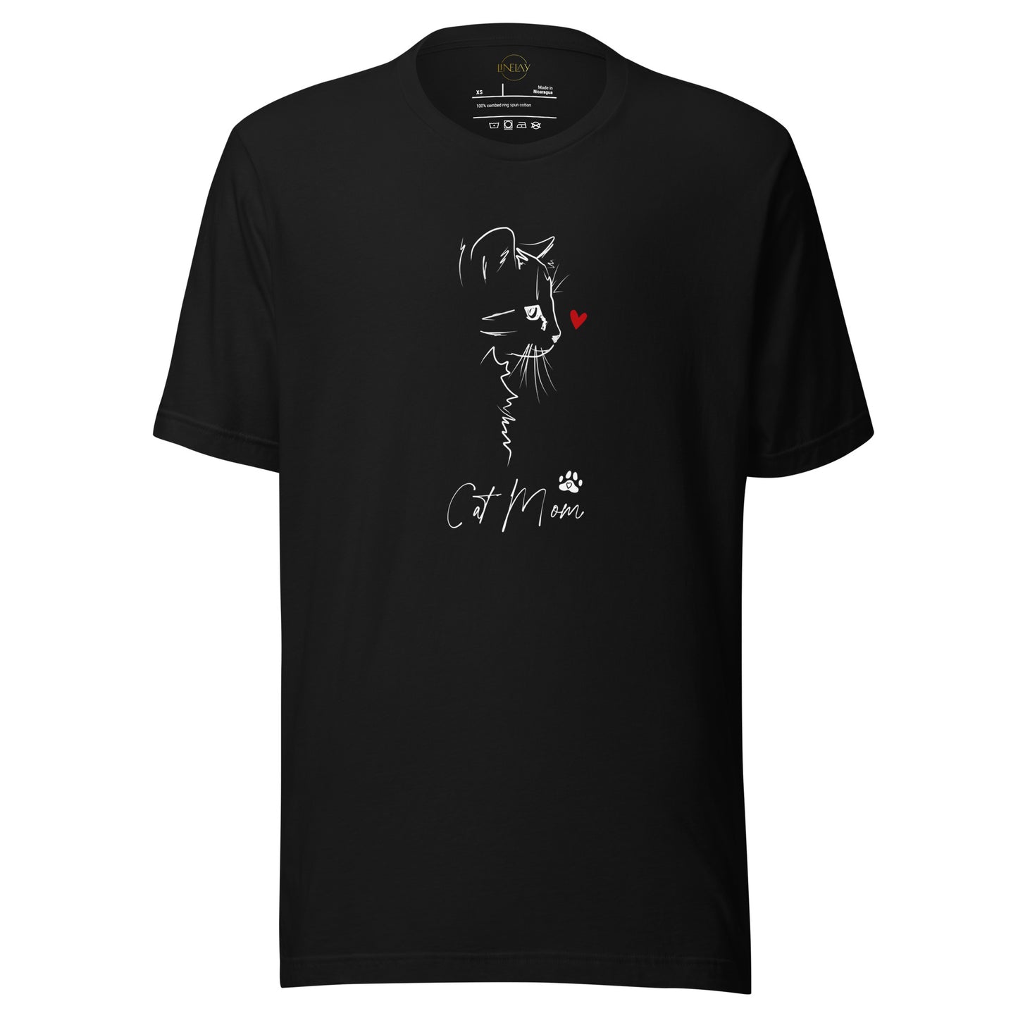 Unisex-T-Shirt - CAT MOM black