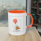 2-farbige Tasse - Catmom